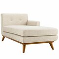 Modway Furniture Engage Left-Arm Upholstered Chaise, Beige EEI-1793-BEI